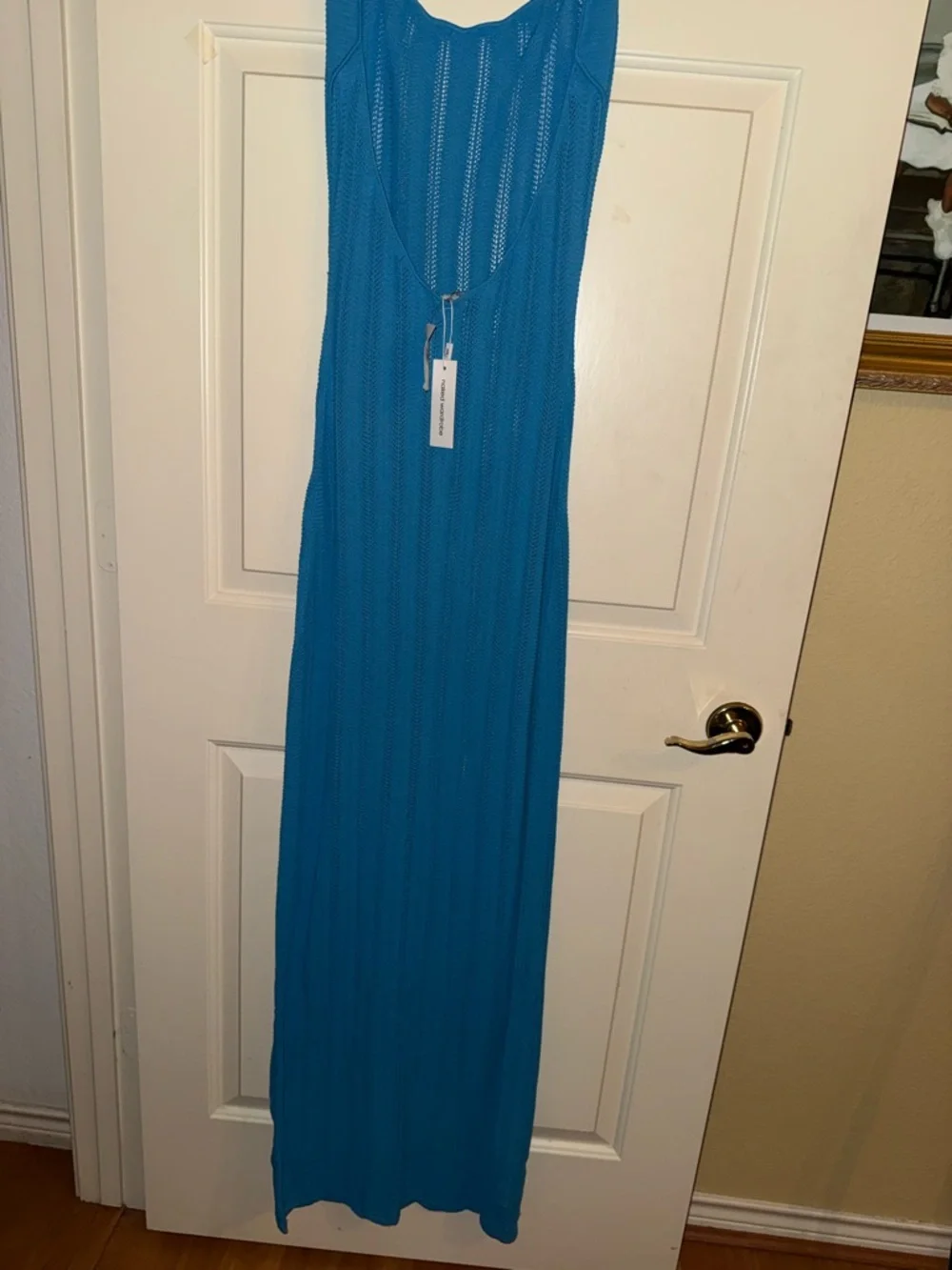Naked Wardrobe Women's Knit Open Back Maxi Dress - Picture 7 of 9